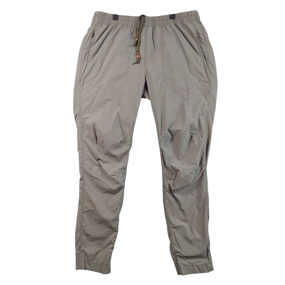 Relwen Windpant Joggers Men XL Gray Nylon Spandex Mesh Lined Athletic Gorpcore